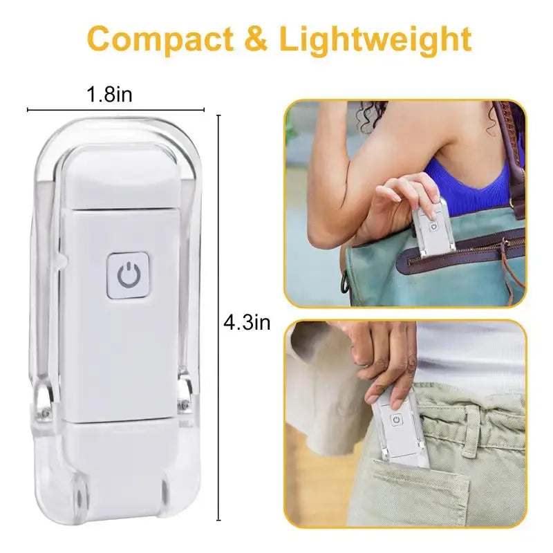 LED USB Rechargeable Book Light Reading Light Eye Protection Night Light Portable Clip Desk Light Bookmark Read Light Night Lamp My Store