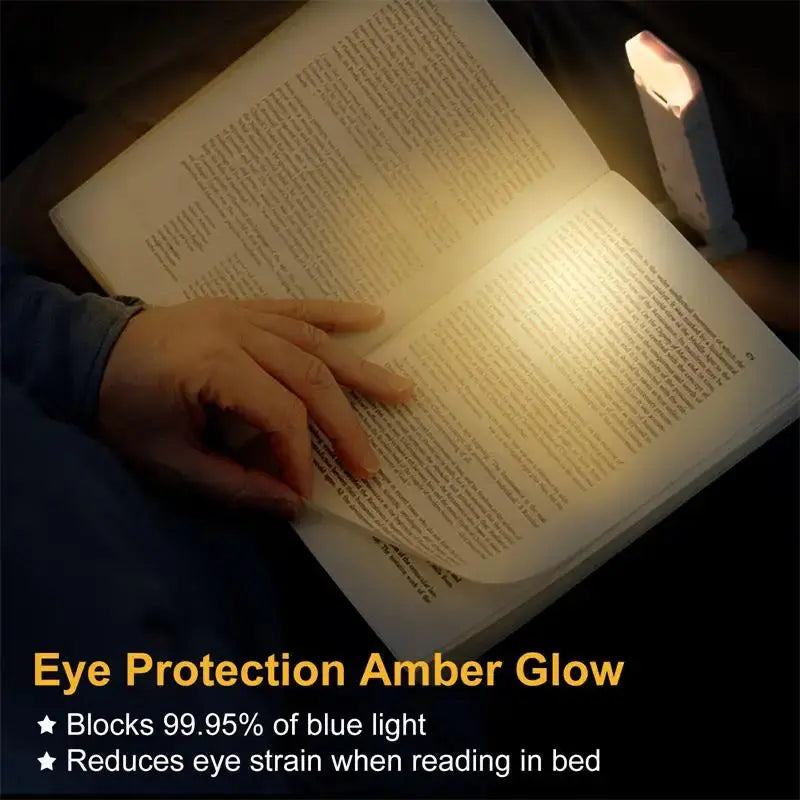 LED USB Rechargeable Book Light Reading Light Eye Protection Night Light Portable Clip Desk Light Bookmark Read Light Night Lamp My Store