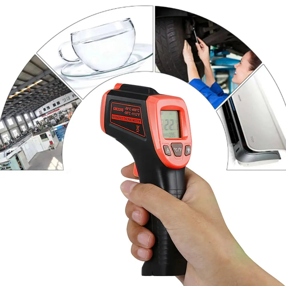 Digital Infrared Thermometer -50~600℃ GM320/GM320S/HW600/HW550 LCD Display Contactless Thermometer Pyrometer IR Laser Point My Store