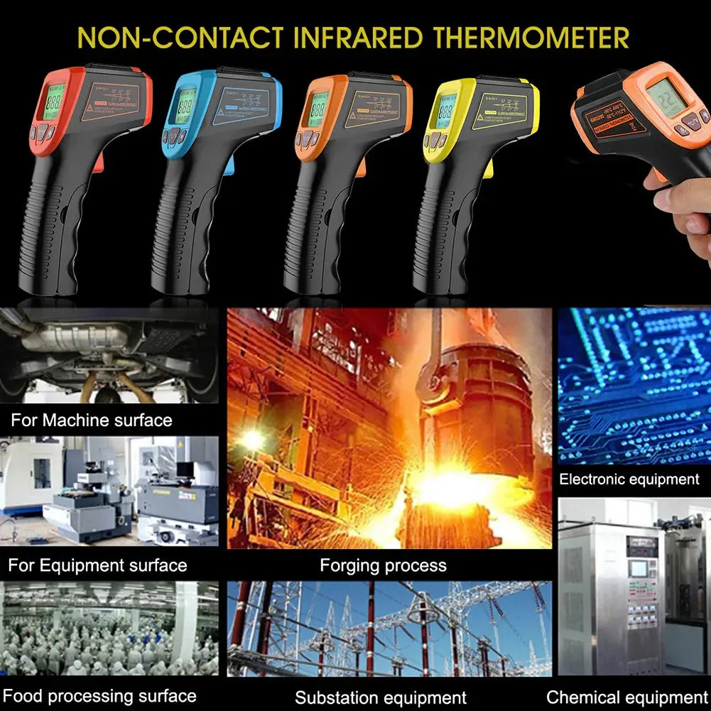 Digital Infrared Thermometer -50~600℃ GM320/GM320S/HW600/HW550 LCD Display Contactless Thermometer Pyrometer IR Laser Point My Store