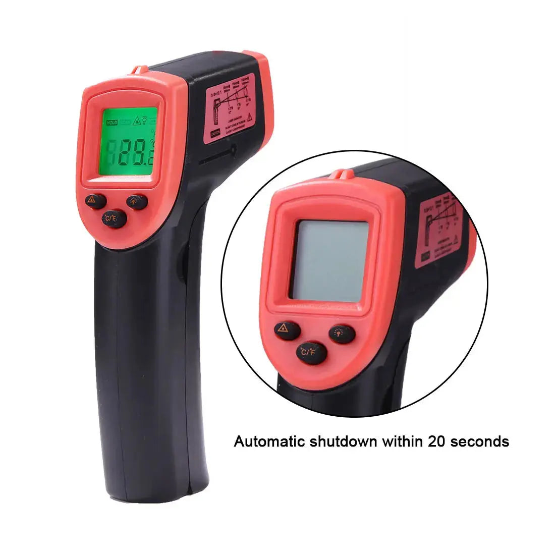 Digital Infrared Thermometer -50~600℃ GM320/GM320S/HW600/HW550 LCD Display Contactless Thermometer Pyrometer IR Laser Point My Store