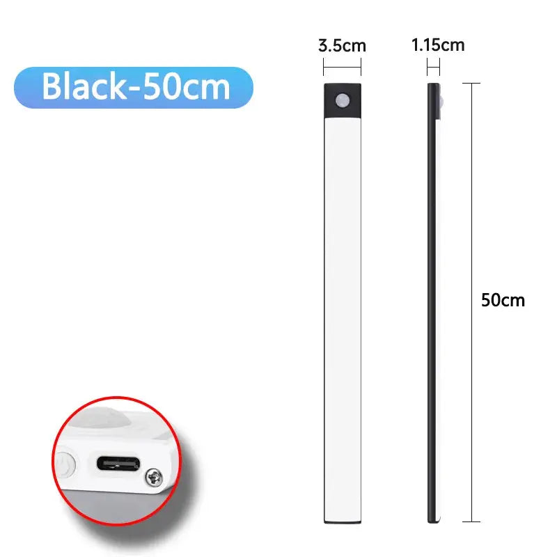 Motion Sensor Night Light USB Rechargeable Wireless Lamp Under Cabinet Led Lights for Kitchen Cabinet Bedroom Wardrobe Lighting My Store