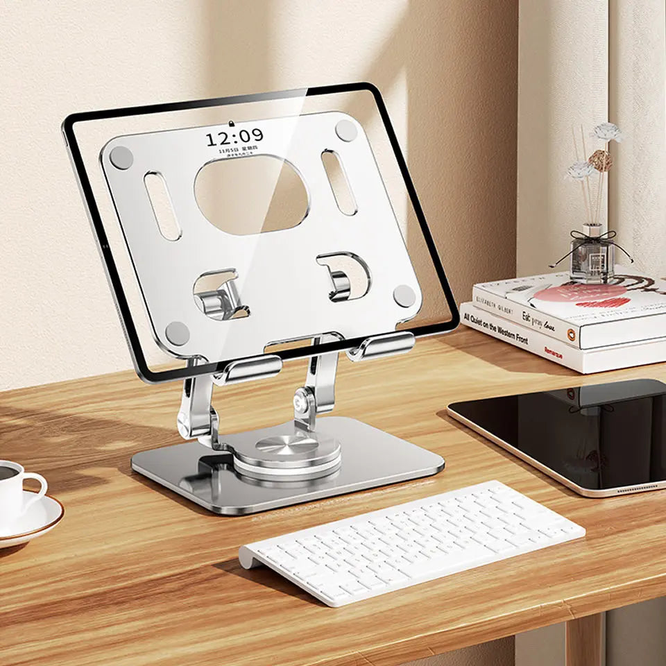 360° Rotation Tablet Stand for iPad, Adjustable Foldable Tablet Holder,Aluminum Phone Stand Compatible with iPad Pro/ Air/ Mini My Store
