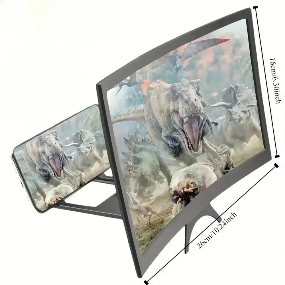 10/12 Inch/Phone Screen 3D HD Magnifier Movie Video Amplifier Holder Enlarger Screen Smart Phone Magnifying Curved Screen My Store