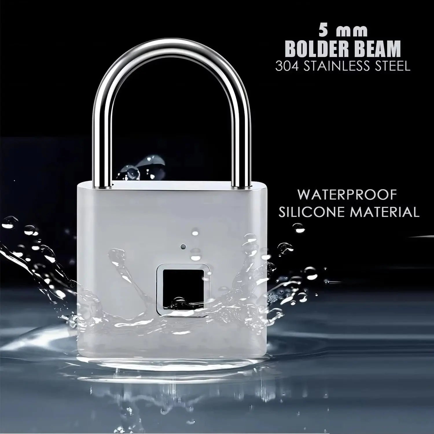 CDOK P2 fingerprint padlock, built-in rechargeable battery, outdoor waterproof, easy to use My Store