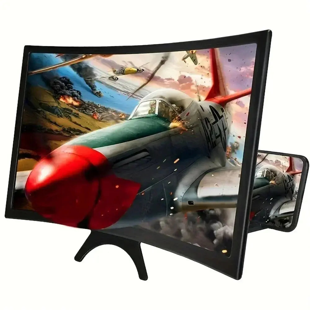 10/12 Inch/Phone Screen 3D HD Magnifier Movie Video Amplifier Holder Enlarger Screen Smart Phone Magnifying Curved Screen My Store