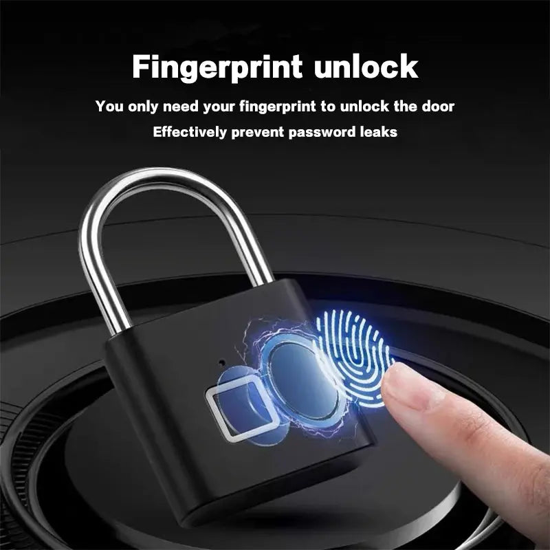 CDOK P2 fingerprint padlock, built-in rechargeable battery, outdoor waterproof, easy to use My Store