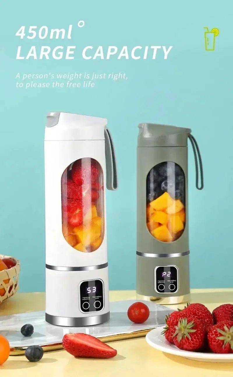 Electric Juicing Cup Portable Wireless Fruit Blender Mini Multifunctional Kitchen Juicer USB Charging Outdoor Juicing Cup My Store