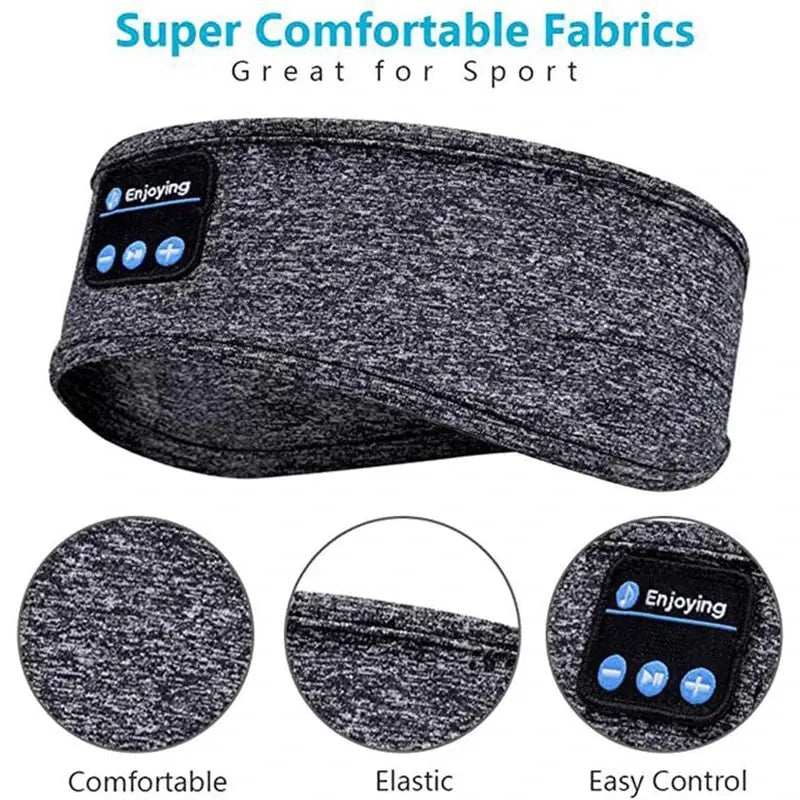 Wireless Bluetooth Earphone Sleeping Band Music Headphones Soft Elastic Comfortable Eye Mask Sleep Headset for Side Sleeper My Store