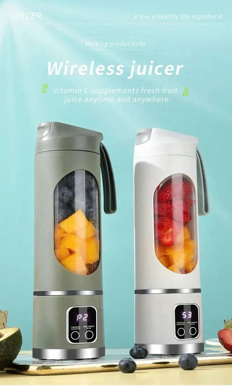 Electric Juicing Cup Portable Wireless Fruit Blender Mini Multifunctional Kitchen Juicer USB Charging Outdoor Juicing Cup My Store
