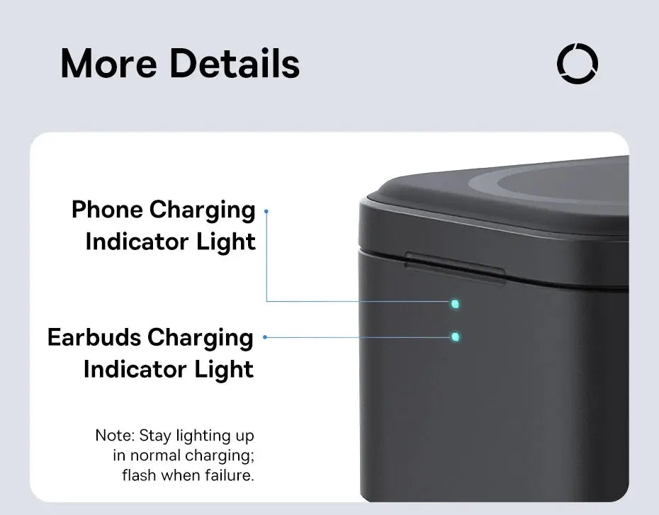 Baseus 3 in 1 25W Magnetic Wireless Charger Stand 15W Fast Wireless Charging Desktop Dock Station For iPhone16 15 14 13 Airpod My Store