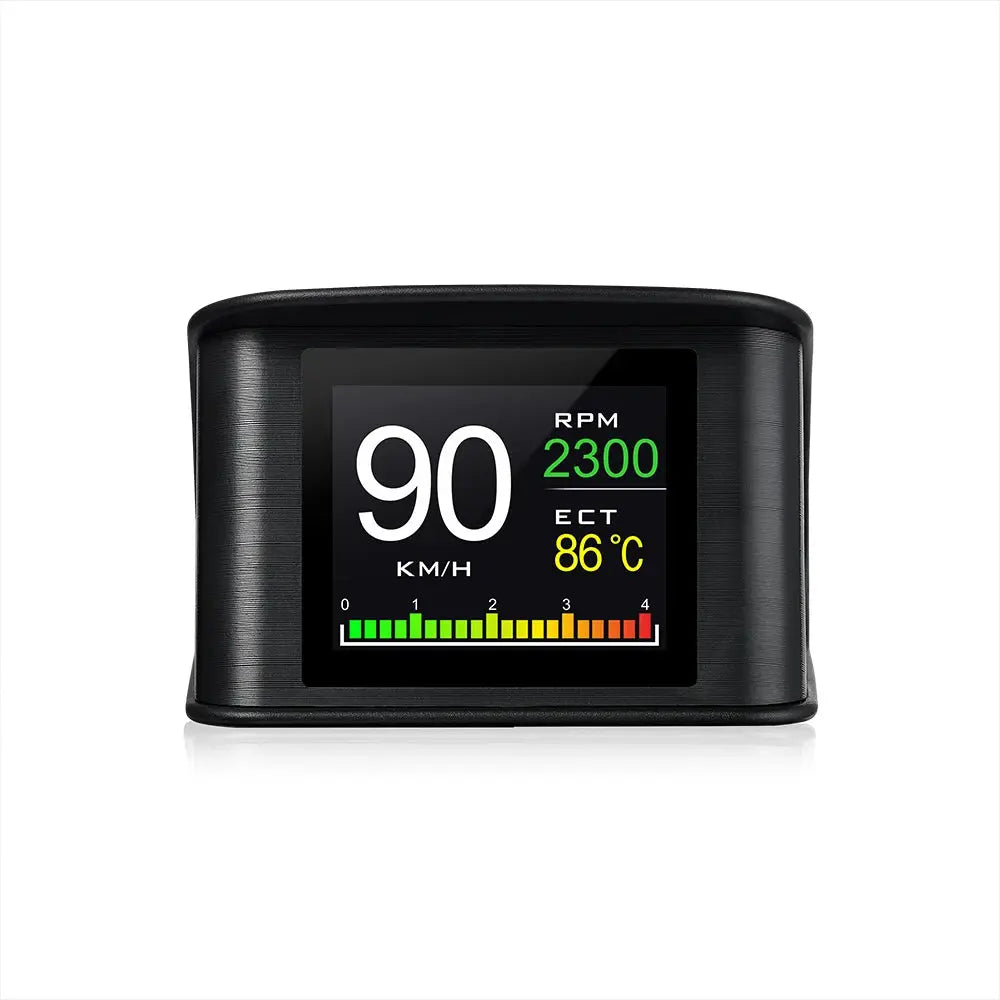 HUD P10 OBD2 Digital Car Head Up Display Speedometer Tachometer Battery Voltage Oil Pressure Coolant Temp Smart Car HUD Gauge My Store