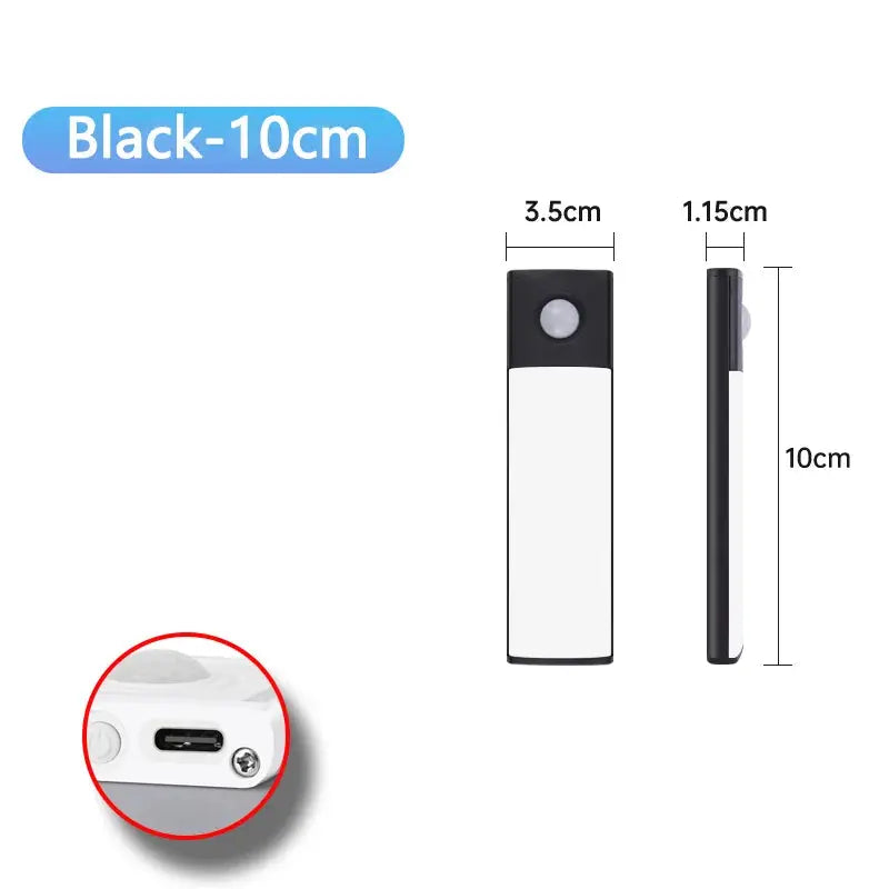 Motion Sensor Night Light USB Rechargeable Wireless Lamp Under Cabinet Led Lights for Kitchen Cabinet Bedroom Wardrobe Lighting My Store