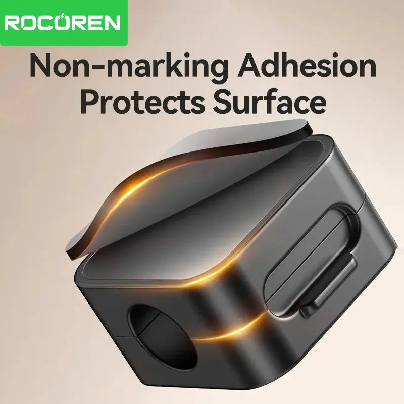 Rocoren Magnetic Cable Organizer Holder Cable Smooth Adjustable Cord Holder Under Desk Cable Management Wire Keeper Cable Clips My Store
