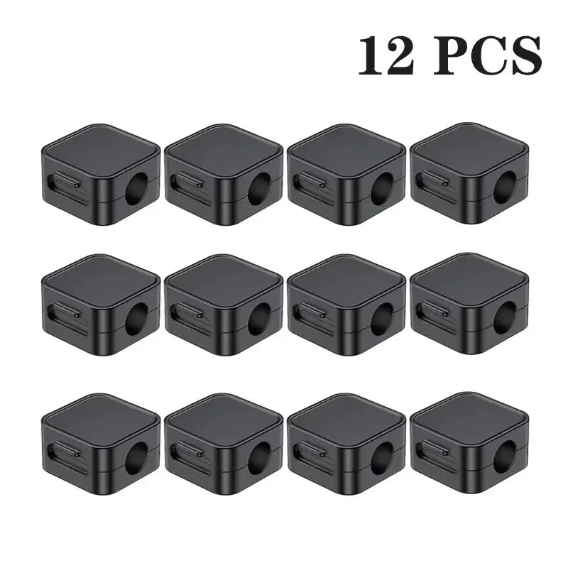 Rocoren Magnetic Cable Organizer Holder Cable Smooth Adjustable Cord Holder Under Desk Cable Management Wire Keeper Cable Clips My Store