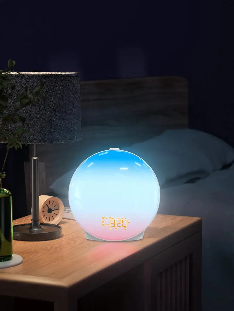 Wake Up Light Alarm Clock Sunrise/Sunset Simulation Digital Clock with Night Light FM Radio Desk Clocks Niditon My Store