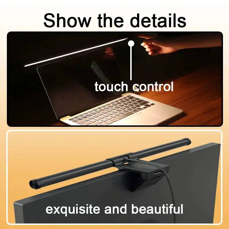 RGB LED Desk Lamp Dimmable Office Computer Eye-caring Table Lamps for Study Reading Screen Monitor Hanging Light Bar My Store