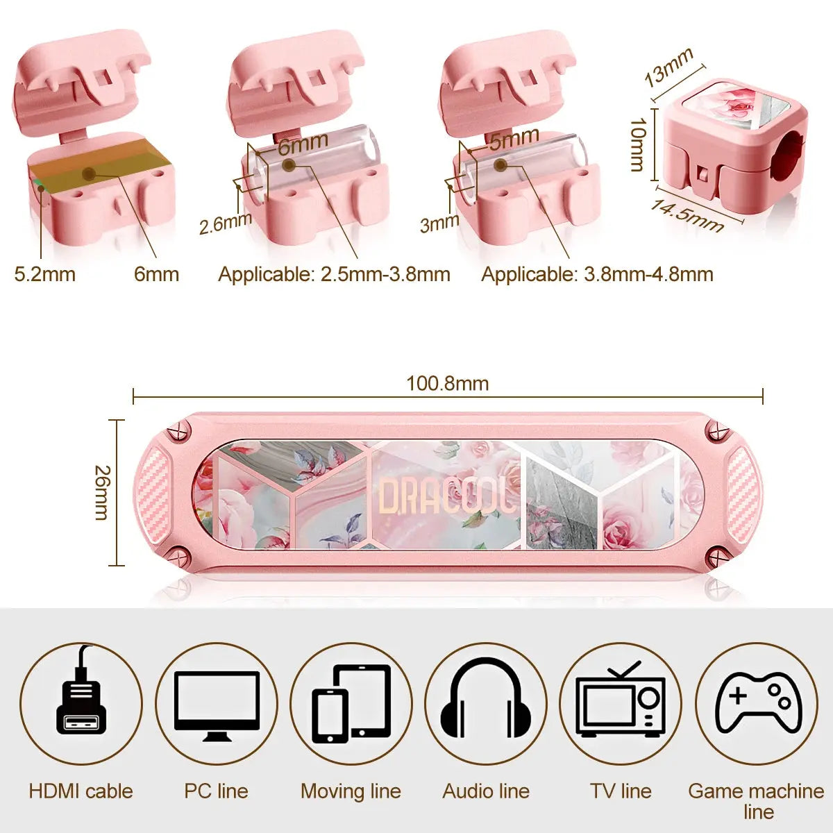 Cable Organizer Cable USB Management Magnetic Cable Clips Wire Clamps Power Cord Holder for Mouse Headphone Keyboard Headset My Store