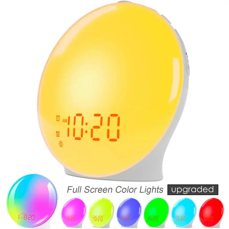 Wake Up Light Alarm Clock Sunrise/Sunset Simulation Digital Clock with Night Light FM Radio Desk Clocks Niditon My Store