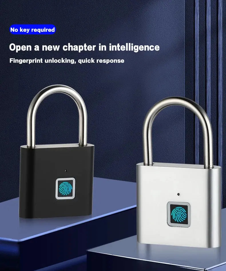 CDOK P2 fingerprint padlock, built-in rechargeable battery, outdoor waterproof, easy to use My Store