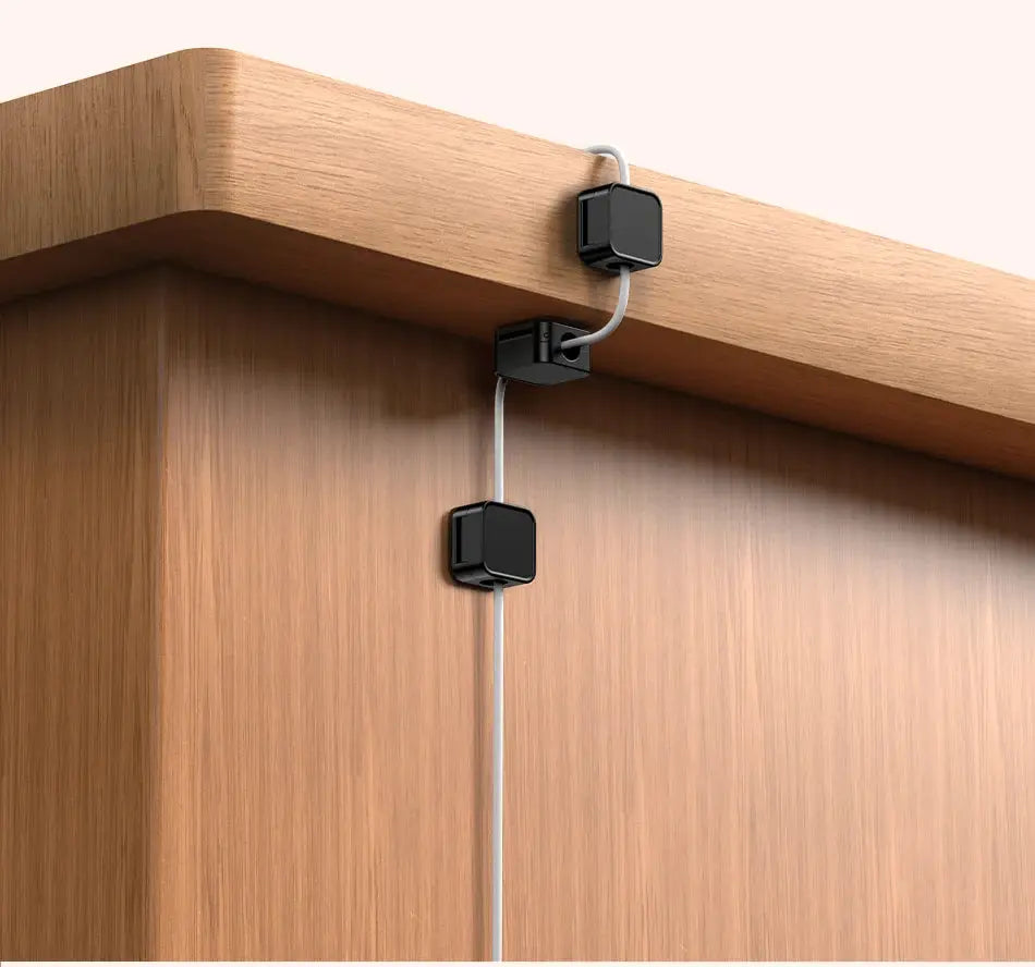 Rocoren Magnetic Cable Organizer Holder Cable Smooth Adjustable Cord Holder Under Desk Cable Management Wire Keeper Cable Clips My Store