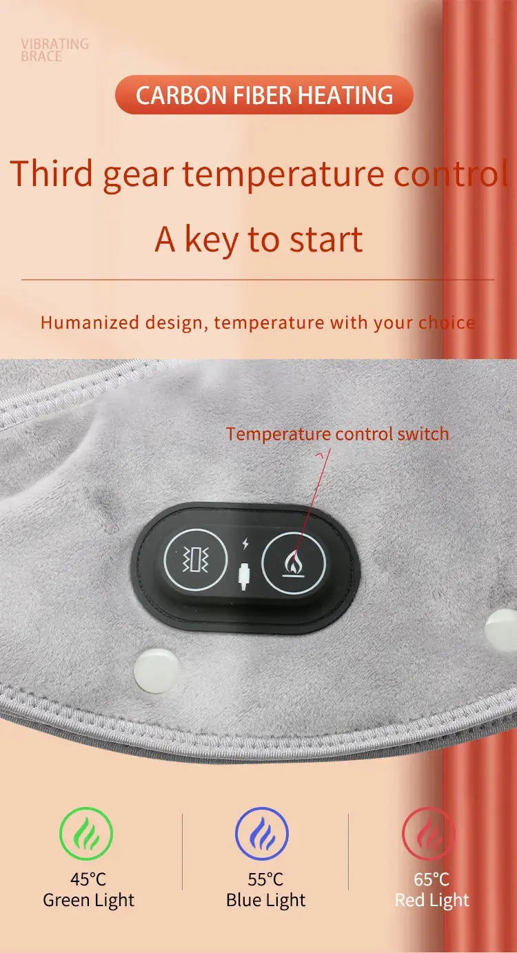 Electric Heating Shoulder Neck Pad Cervical Wrap Three Gear Thermal Compress Massager Vibration Shawl Warm Back Tool Relax Brace My Store