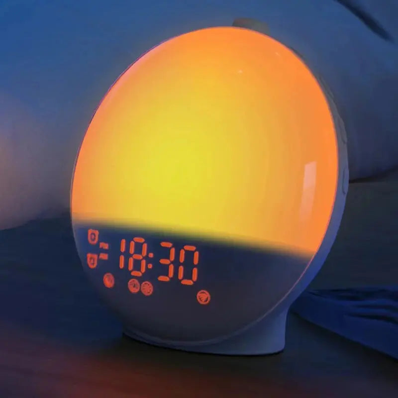 Wake Up Light Alarm Clock Sunrise/Sunset Simulation Digital Clock with Night Light FM Radio Desk Clocks Niditon My Store