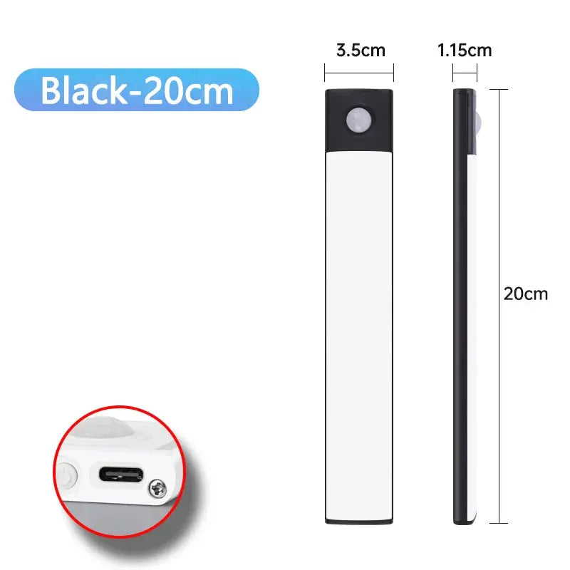 Motion Sensor Night Light USB Rechargeable Wireless Lamp Under Cabinet Led Lights for Kitchen Cabinet Bedroom Wardrobe Lighting My Store