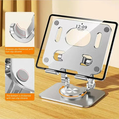 360° Rotation Tablet Stand for iPad, Adjustable Foldable Tablet Holder,Aluminum Phone Stand Compatible with iPad Pro/ Air/ Mini My Store