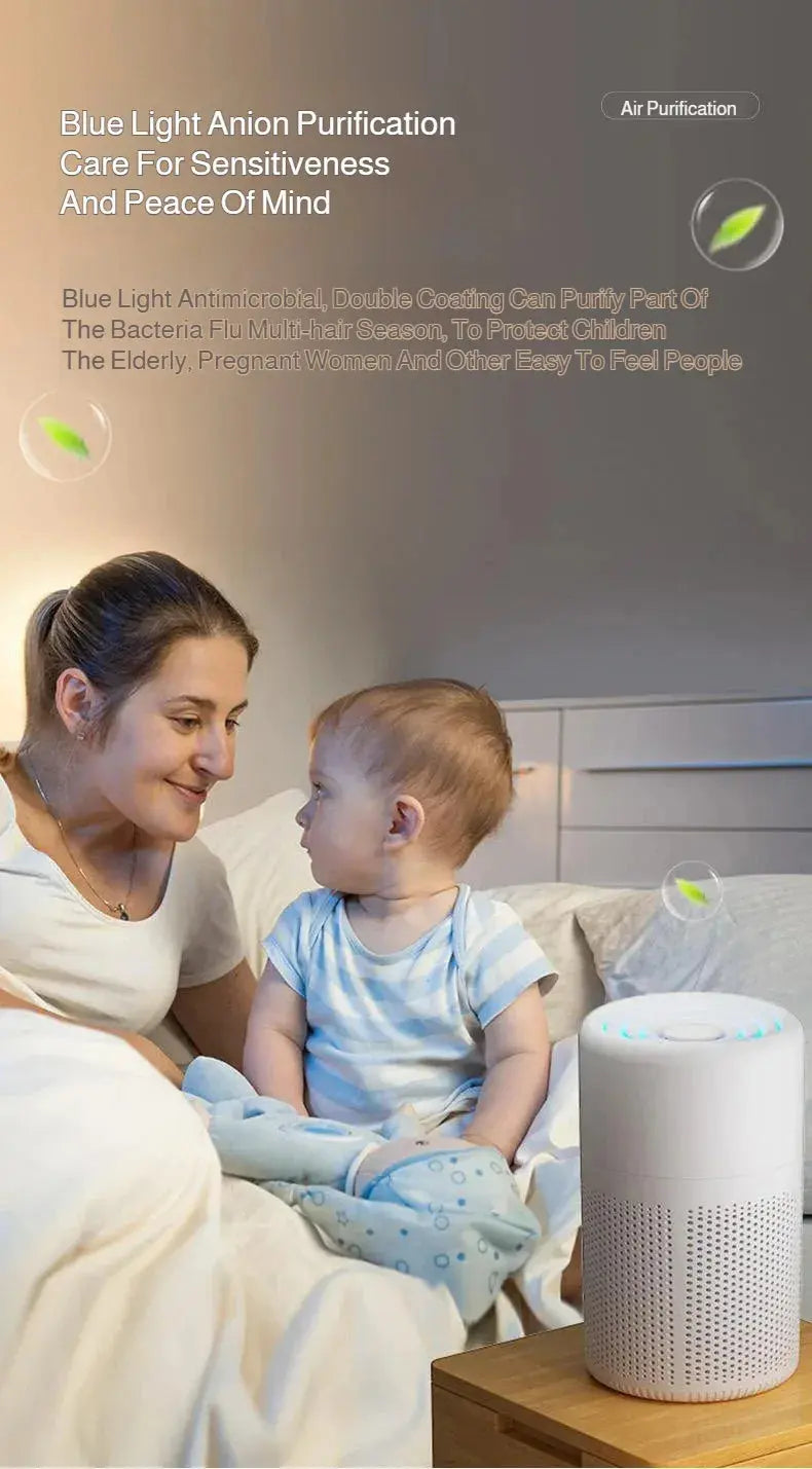 USB Portable Air Purifier Office Smoke and Formaldehyde Removal Home Desktop Purifier My Store