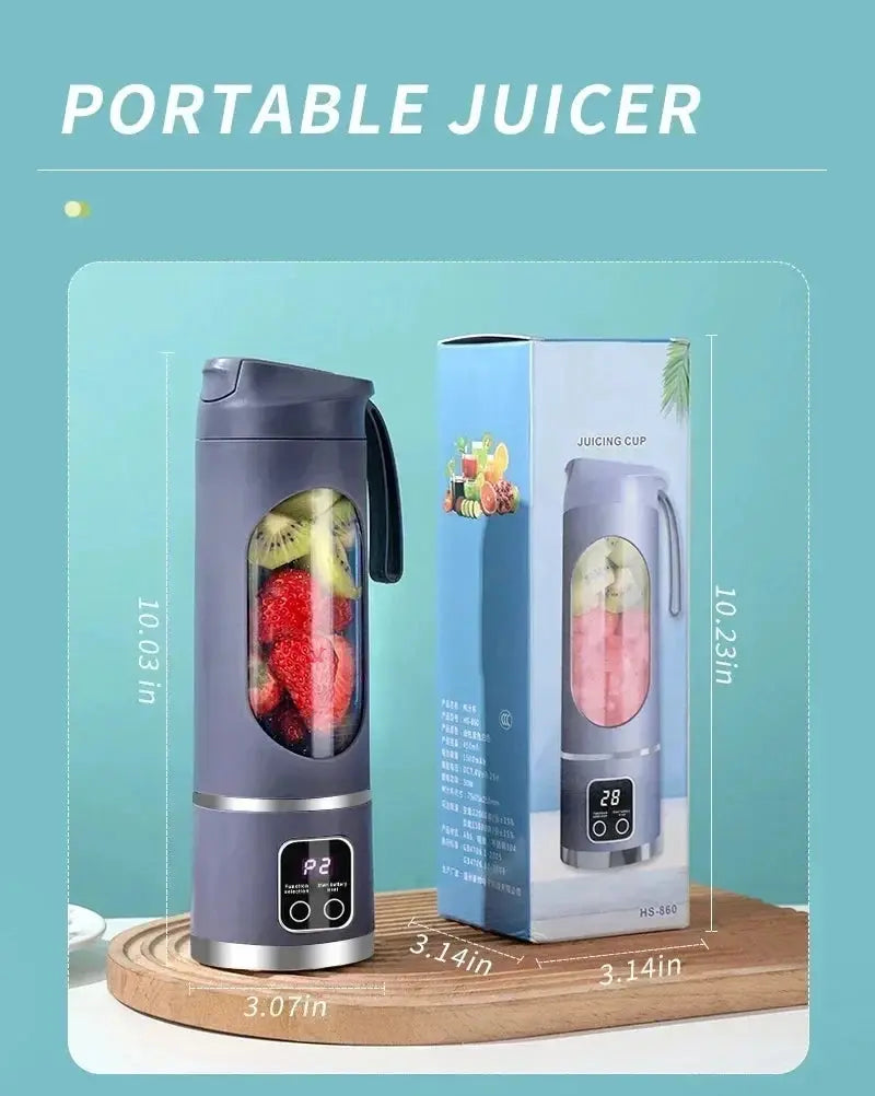 Electric Juicing Cup Portable Wireless Fruit Blender Mini Multifunctional Kitchen Juicer USB Charging Outdoor Juicing Cup My Store