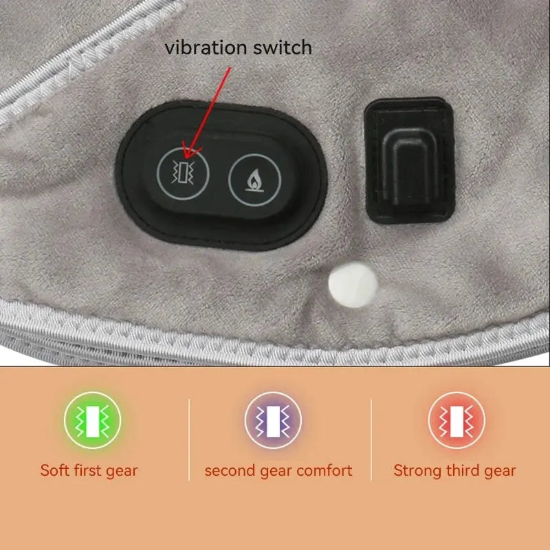 Electric Heating Shoulder Neck Pad Cervical Wrap Three Gear Thermal Compress Massager Vibration Shawl Warm Back Tool Relax Brace My Store