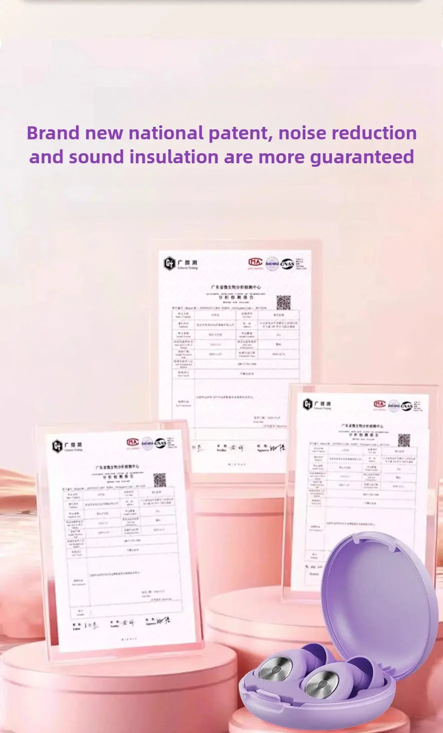 Noise-canceling sleep earbuds don't hurt to wear for a long time, noise-canceling silicone small ear canal earbuds My Store