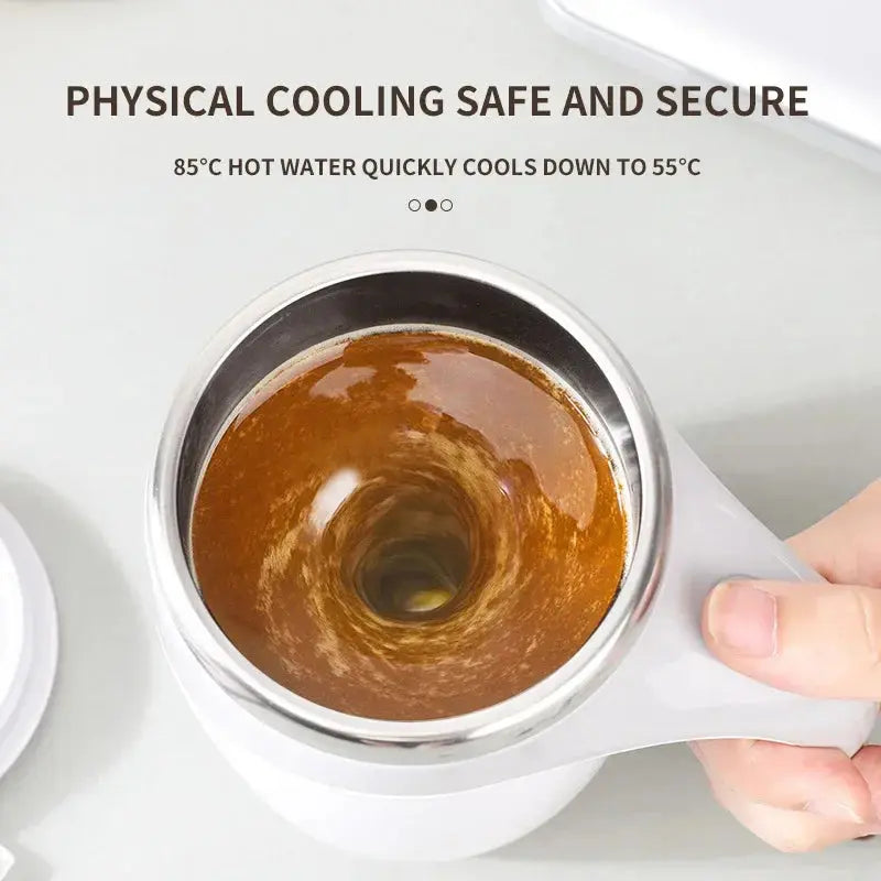 Automatic Stirring Cup Mug Rechargeable Portable Coffee Electric Stirring Stainless Steel Rotating Magnetic Home Drinking Tools My Store