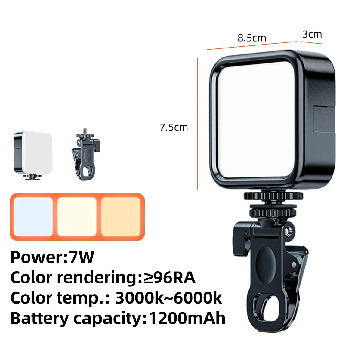 Portable LED Selfie Light for iPhone Samsung iPad Mobile Phone Laptop Clip Ring Flash Fill Light Photo Video Photography Lamp My Store