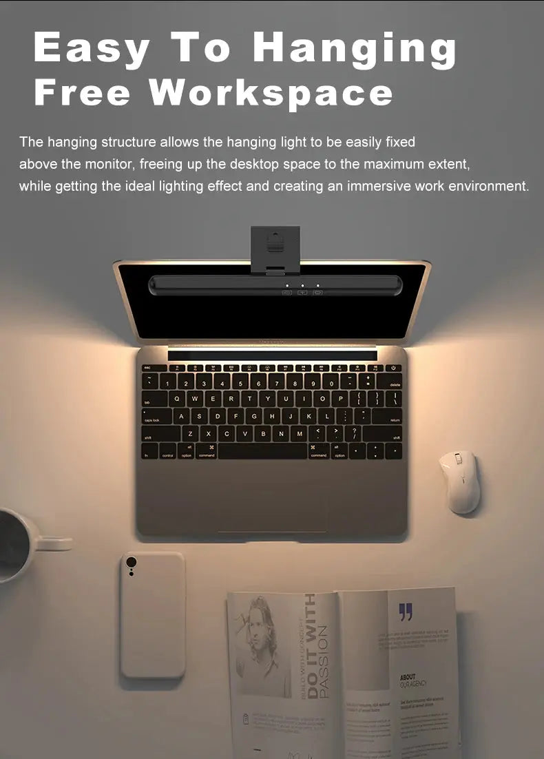 LED Computer Monitor Light Bar For Learning/Reading/Work Dimming Night Lighting Display Screen Hanging Lamp Eye Protection Lamp My Store