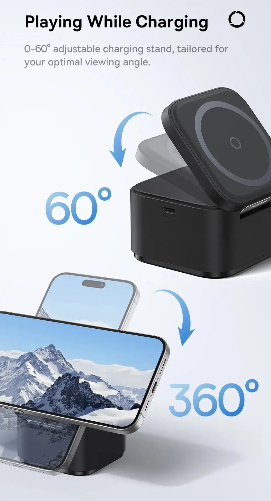 Baseus 3 in 1 25W Magnetic Wireless Charger Stand 15W Fast Wireless Charging Desktop Dock Station For iPhone16 15 14 13 Airpod My Store