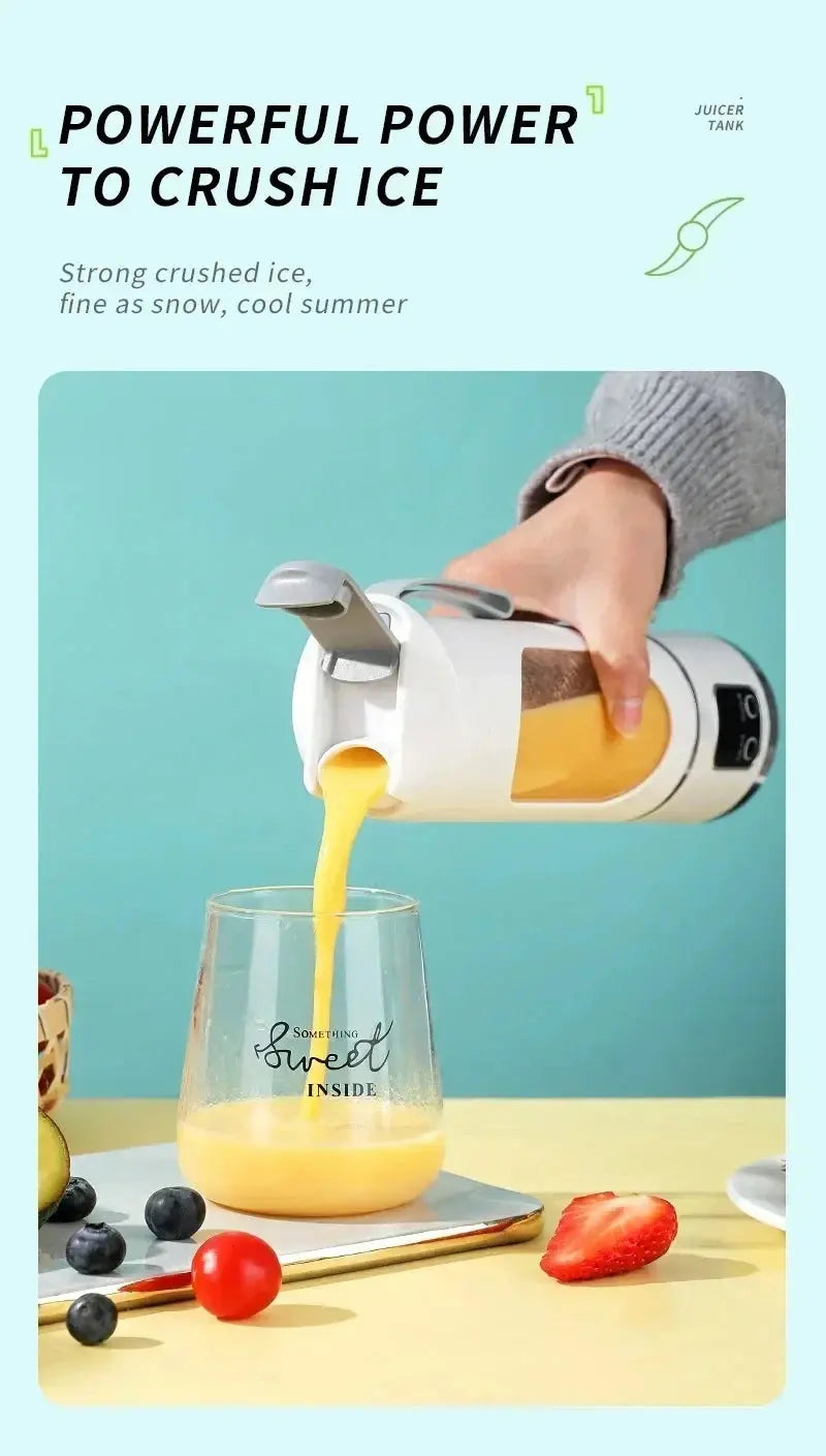 Electric Juicing Cup Portable Wireless Fruit Blender Mini Multifunctional Kitchen Juicer USB Charging Outdoor Juicing Cup My Store