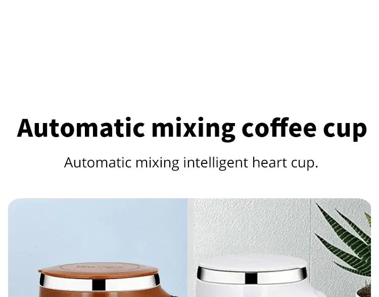 Automatic Stirring Cup Mug Rechargeable Portable Coffee Electric Stirring Stainless Steel Rotating Magnetic Home Drinking Tools My Store