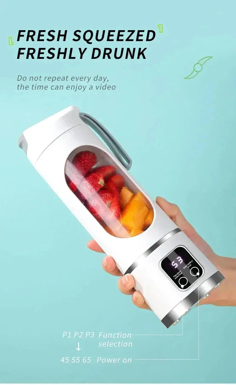 Electric Juicing Cup Portable Wireless Fruit Blender Mini Multifunctional Kitchen Juicer USB Charging Outdoor Juicing Cup My Store