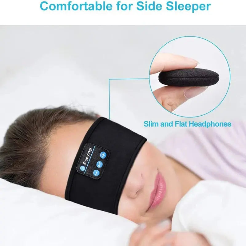 Wireless Bluetooth Earphone Sleeping Band Music Headphones Soft Elastic Comfortable Eye Mask Sleep Headset for Side Sleeper My Store