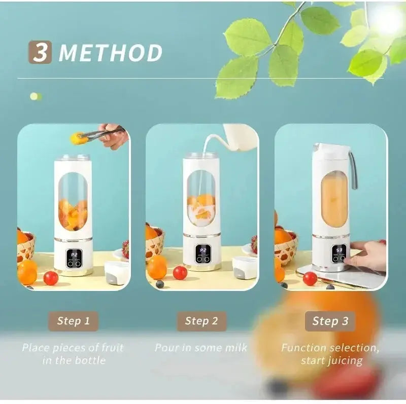 Electric Juicing Cup Portable Wireless Fruit Blender Mini Multifunctional Kitchen Juicer USB Charging Outdoor Juicing Cup My Store