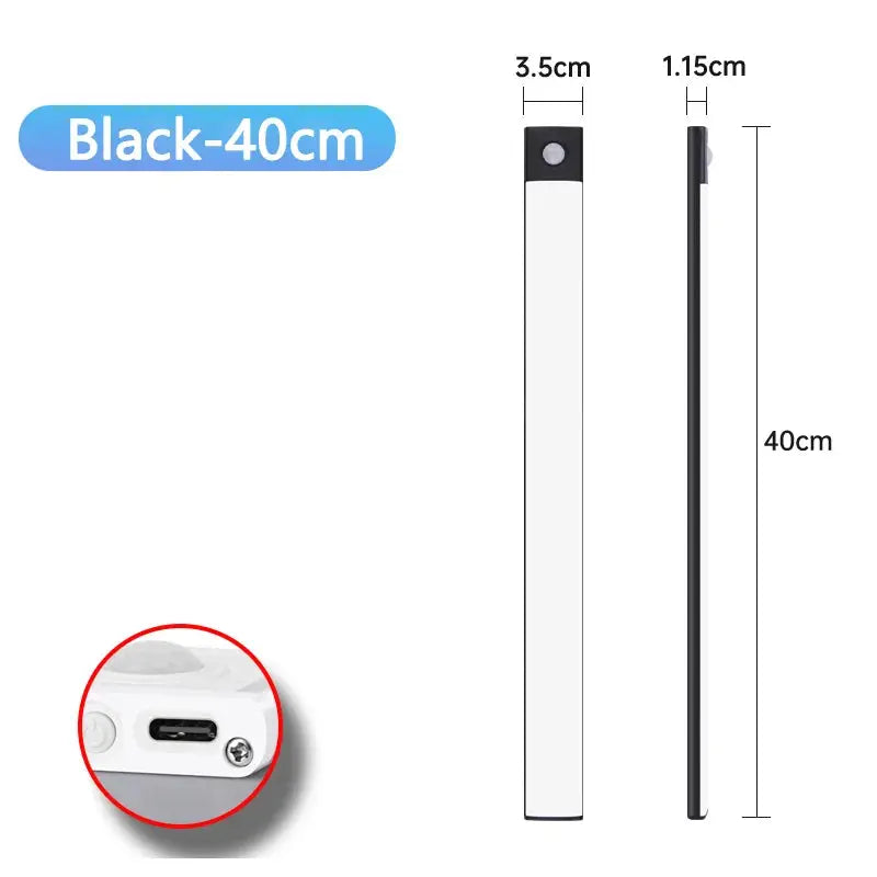 Motion Sensor Night Light USB Rechargeable Wireless Lamp Under Cabinet Led Lights for Kitchen Cabinet Bedroom Wardrobe Lighting My Store