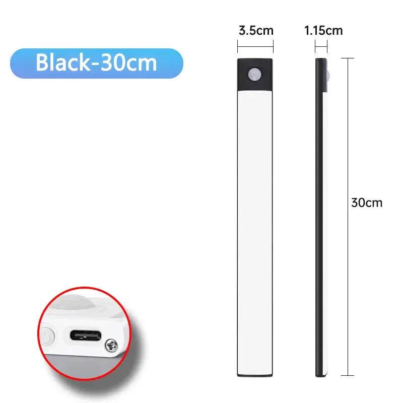 Motion Sensor Night Light USB Rechargeable Wireless Lamp Under Cabinet Led Lights for Kitchen Cabinet Bedroom Wardrobe Lighting My Store