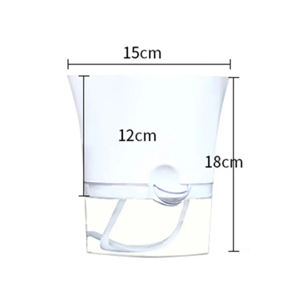 Transparent Self-Watering Plant Flower Pot Hexagonal Lazy Flowerpot Plastic Planters Home Garden Decoraction My Store