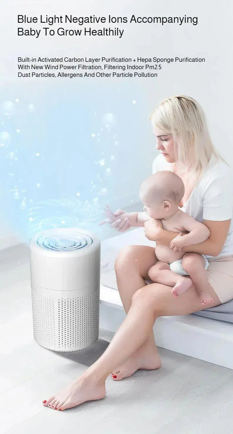USB Portable Air Purifier Office Smoke and Formaldehyde Removal Home Desktop Purifier My Store