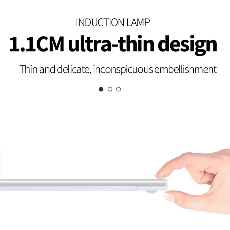 Motion Sensor Night Light USB Rechargeable Wireless Lamp Under Cabinet Led Lights for Kitchen Cabinet Bedroom Wardrobe Lighting My Store