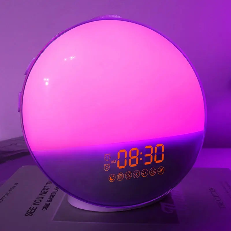 Wake Up Light Alarm Clock Sunrise/Sunset Simulation Digital Clock with Night Light FM Radio Desk Clocks Niditon My Store