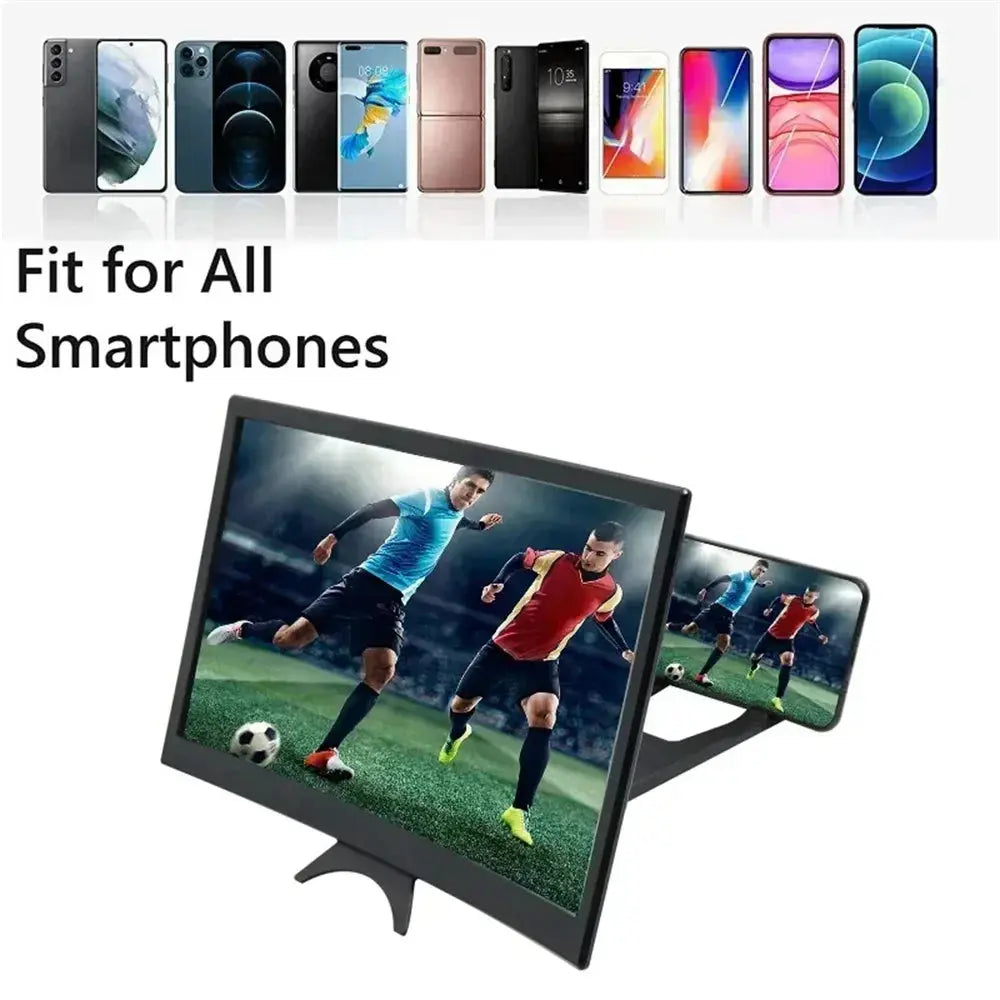 10/12 Inch/Phone Screen 3D HD Magnifier Movie Video Amplifier Holder Enlarger Screen Smart Phone Magnifying Curved Screen My Store