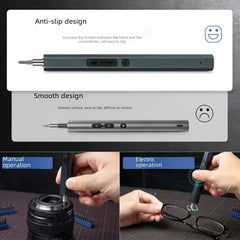 12-In-1 50-In-1 Electric Screwdriver Set Phone Game Machine Toy Computer Charging Screwdriver Rechargeable Wireless Cordless Bit My Store